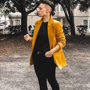 Corduroy Mustard Blazer